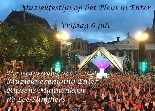 muziek feest op het plein